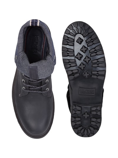 Tommy Jeans Lederboots mit Kontrastumschlag (black) online kaufen 