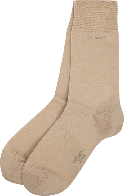 camano Socken im 2er-Pack Sand Melange 4