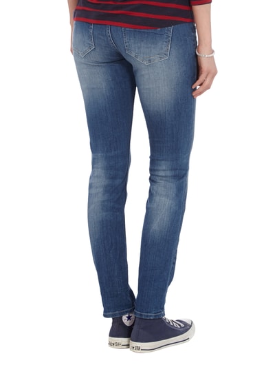 Review Double Stone Washed Jeans im Skinny Fit Blau 4