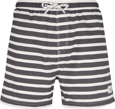 REVIEW Badeshorts mit Streifenmuster Anthrazit 4