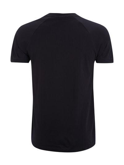 adidas Originals T-Shirt mit Kontraststreifen und Logoprint Black 3