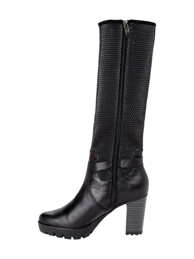 Tamaris Stiefel mit strukturiertem Schaft Schwarz 3