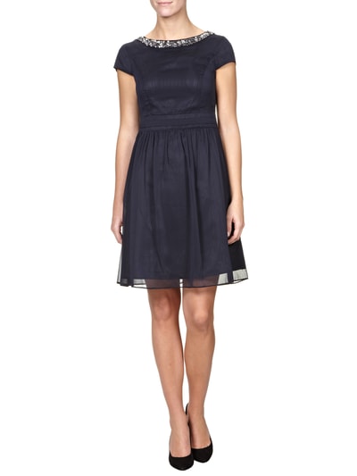 Marie Noir Cocktailkleid mit Paillettenbesatz Dunkelblau 1
