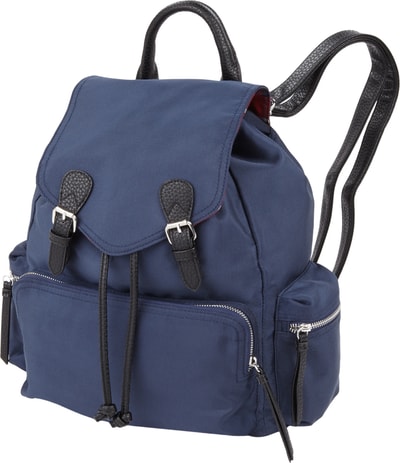 s.Oliver RED LABEL Rucksack aus strapazierfähigem Canvas Marine 3