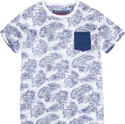Review for Teens T-Shirt mit Inside-Muster und Brusttasche Weiß 4