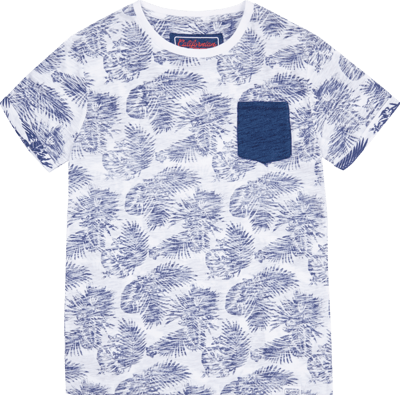 Review for Teens T-Shirt mit Inside-Muster und Brusttasche Weiss 4