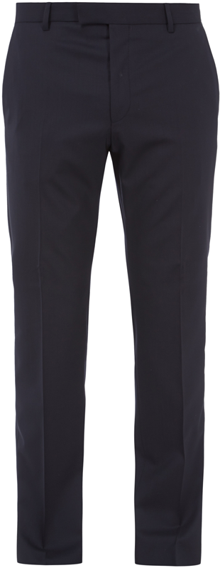 Strellson Slim fit zakelijke broek met stretch Marineblauw - 7