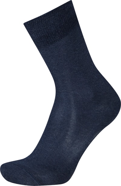 Falke Socken aus elastischem Baumwoll-Mix Modell 'Family Sock'  Marine Melange 4