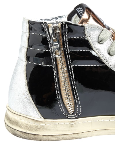 P448 High Top Sneaker in Metallicoptik (silber) online kaufen 