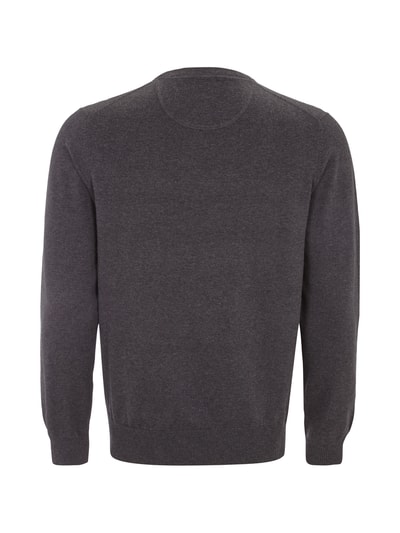 MCNEAL Strickpullover mit Logo-Stickerei (anthrazit melange  