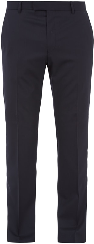 Strellson Slim fit zakelijke broek met stretch Marineblauw - 8