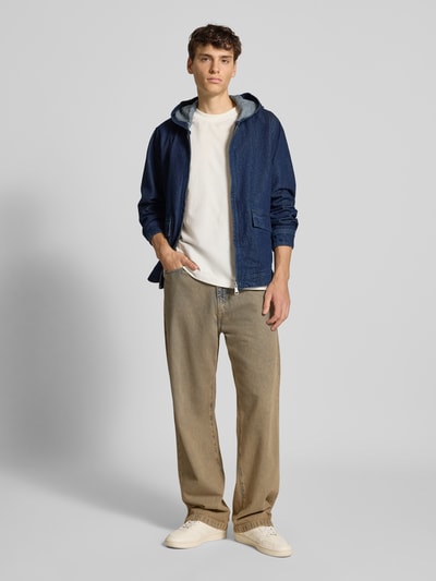 Marc O'Polo Denim Regular fit jeansjack van katoenmix Donkerblauw - 1