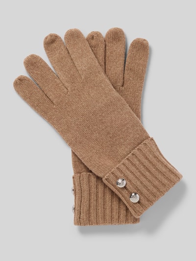 Lauren Ralph Lauren Rękawiczki z detalem z logo Camel 1