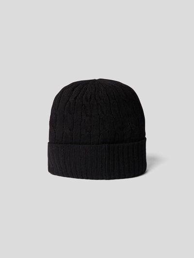 Polo Ralph Lauren Czapka beanie z detalem z logo Czarny 5