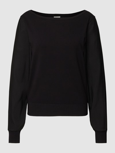 s.Oliver BLACK LABEL Longsleeve mit Plisseefalten Black 2