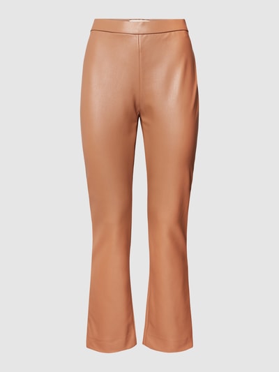 Raffaello Rossi Broek in leerlook, model 'Macy 7/8' Cognac - 2