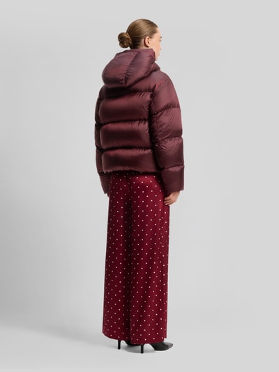 HUGO Relaxed Fit Daunenjacke mit Kapuzenkragen Modell 'Francesca-2' Bordeaux 5