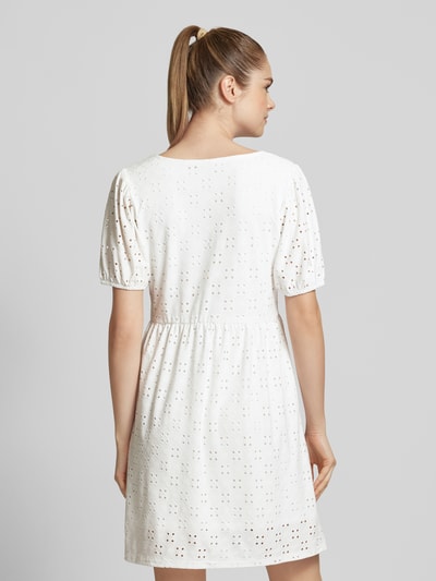 Pieces Mini-jurk met broderie anglaise Wit - 5