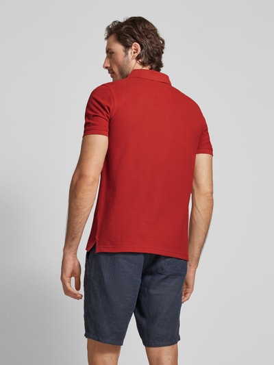 Fynch-Hatton Regular fit poloshirt met labelstitching Roestrood - 5