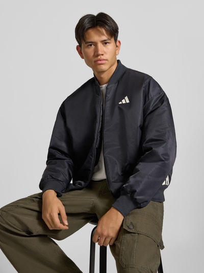adidas Sportswear Regular Fit Blouson mit Logo-Print Modell 'STADIUM BMB BLACK' Black 3