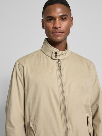 Christian Berg Men Jack met opstaande kraag en steekzakken Beige - 3
