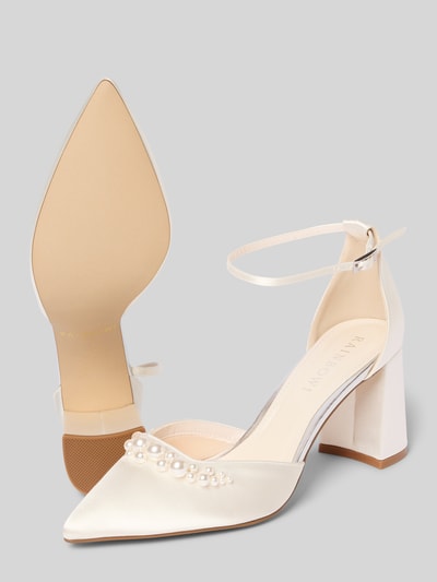 Rainbow Club Pumps mit Ziersteinbesatz Modell 'Aurelia' Offwhite 4