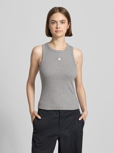 Carhartt Work In Progress Tanktop in Ripp-Optik Modell 'Philips' Mittelgrau Melange 4