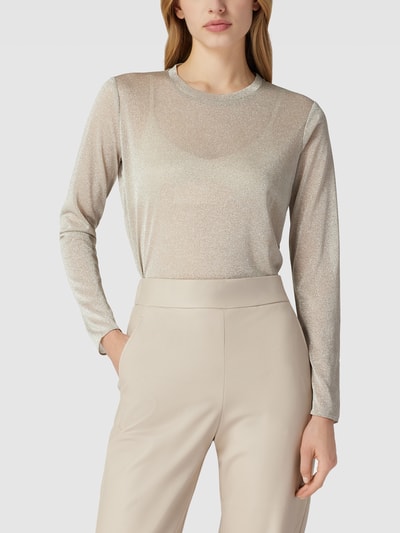 MaxMara Leisure Longsleeve mit Effektgarn Modell 'FILLY' Gold 4