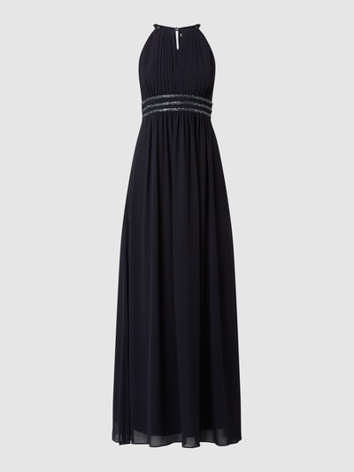 Jake*s Cocktail Abendkleid aus Chiffon mit Zierperlen  Marine Melange 2