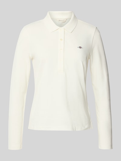 Gant Shirt met lange mouwen en platte kraag Wit - 2
