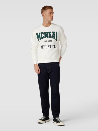 MCNEAL Sweatshirt mit Label-Print Offwhite 1