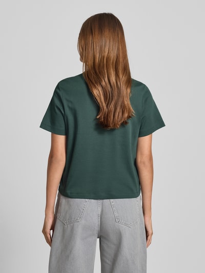 s.Oliver RED LABEL Regular fit T-shirt van puur katoen Donkergroen - 5