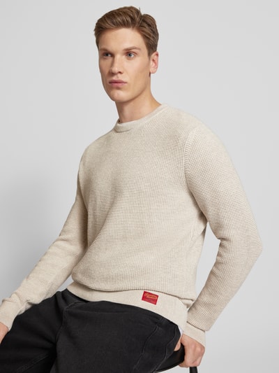 Superdry Gebreide pullover met ronde hals Lichtgrijs - 3