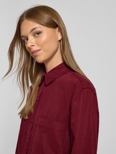JAKE*S STUDIO WOMAN Hemdbluse mit Knopfleiste Bordeaux 3