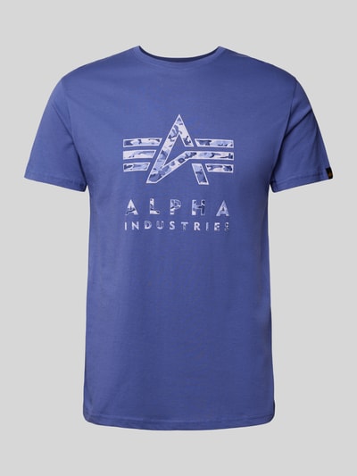 Alpha Industries T-Shirt mit Label-Print Lila 1