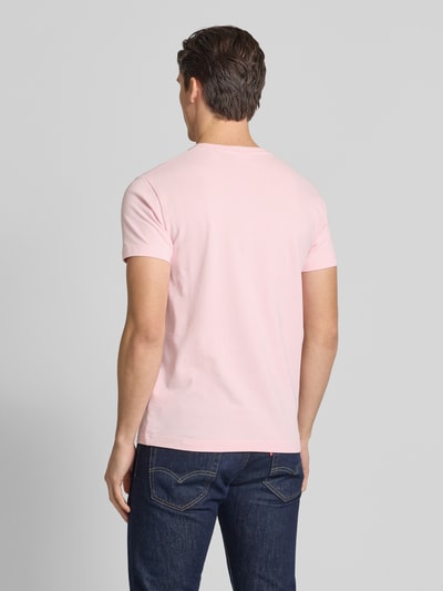 Gant Slim Fit T-Shirt mit Label-Stitching Pink 5