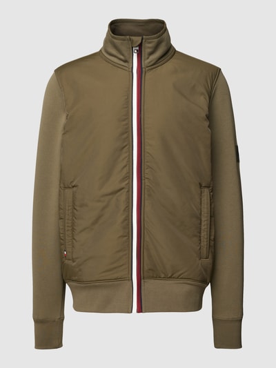 Tommy Hilfiger Sweatjack met contraststrepen Donkergroen - 2