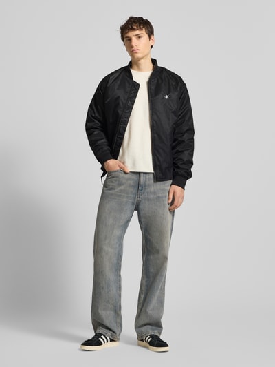 Calvin Klein Jeans Bomberjacke mit Label-Stitching Black 1