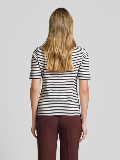 Windsor T-shirt o kroju regular fit z czystej bawełny z okrągłym dekoltem Granatowy 5