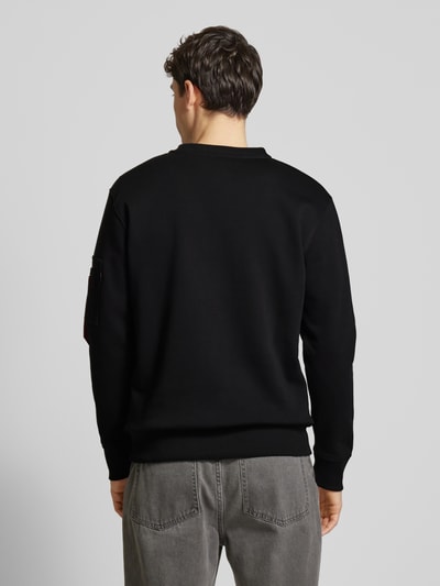 Alpha Industries Sweatshirt met labelprint Zwart - 5