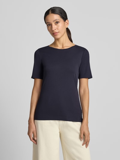 s.Oliver RED LABEL Regular Fit T-Shirt aus reiner Baumwolle Marine 4