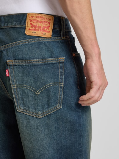 Levi's® Szorty jeansowe o luźnym kroju z efektem znoszenia Ciemnoniebieski 3