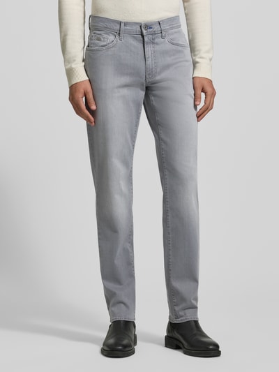 Brax Regular Fit Jeans mit 5-Pocket-Design Modell 'Cadiz' Hellgrau 4