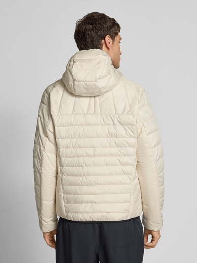 BOSS Green Regular fit gewatteerd jack met ritszakken, model 'URBANEX' Offwhite - 5