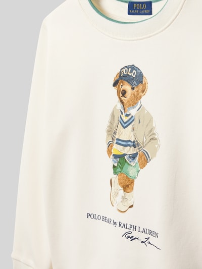 Polo Ralph Lauren Kids Sweatshirt mit Rundhalsausschnitt und Label-Print Weiss 2