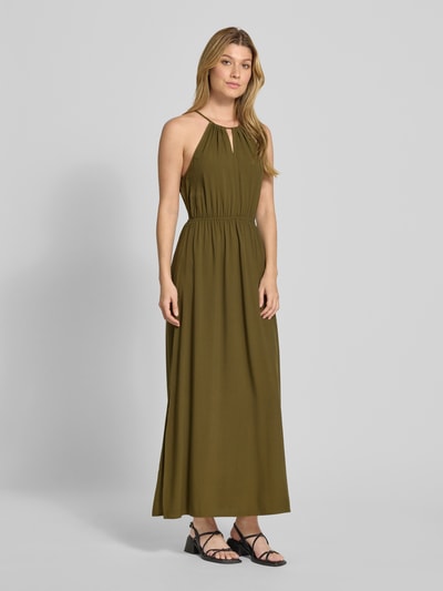 Tom Tailor Denim Tailliertes Freizeitkleid aus reiner Viskose Oliv 1