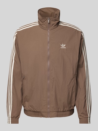 adidas Originals Trainingsjacke mit Label-Stitching Dunkelbraun 2