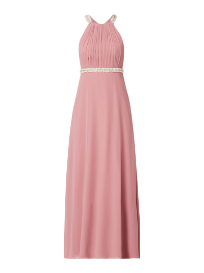 V.M. Abendkleid aus Chiffon mit Cut Out Pink 2