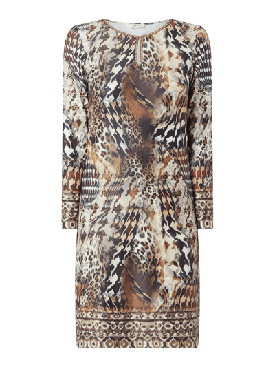 Malvin Kleid mit Allover-Muster Camel 2