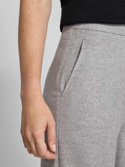 Max Mara Studio Regular fit culotte van zuivere wol, model 'MARENGO' Middengrijs gemêleerd - 3